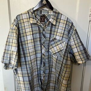 RedHead Men’s Plaid Button Down Short Sleeve Shirt - 3XL - Excellent Condition